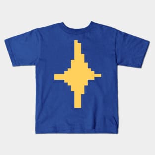 Yellow Sparkle Pixel Art Kids T-Shirt